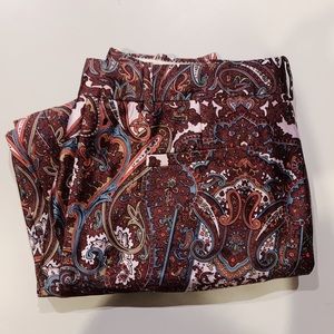 J Crew Paisley Pants